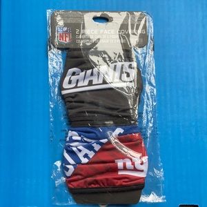 NWT NFL NY Giants 2pc Face Covering